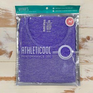 5/$20 NEW 8-10 M Women's Athleticool Performance Purple Tee